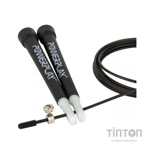 Скакалка PowerPlay Швидкісна 4202 Black (PP_4202_Black)
