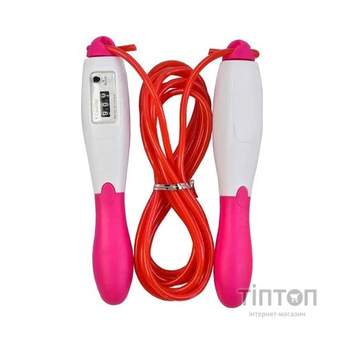 Скакалка X-TREME з лічильником довжина 260 см рожева (117229)