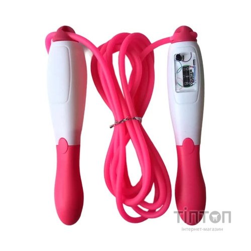 Скакалка X-TREME з лічильником довжина 260 см рожева (117229)