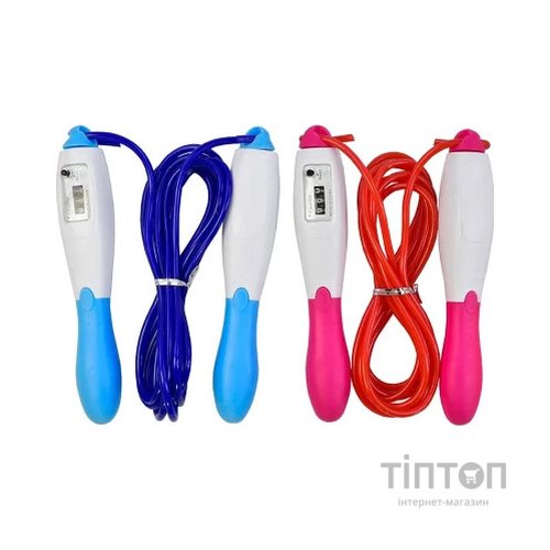 Скакалка X-TREME з лічильником довжина 260 см рожева (117229)