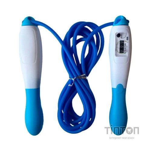 Скакалка X-TREME з лічильником довжина 260 см синя (116825)