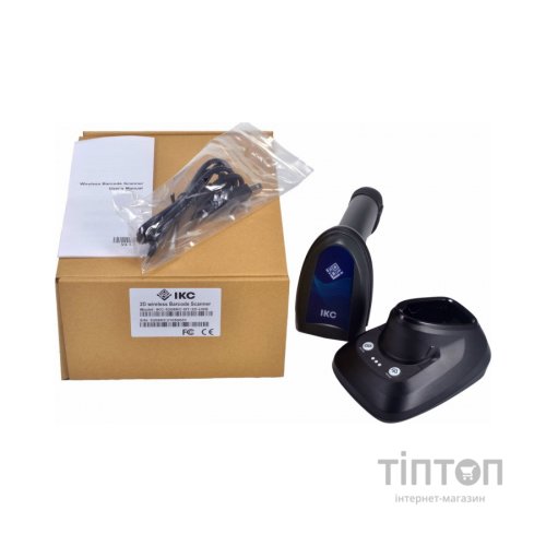 Сканер штрих-коду ІКС 5208RC/2D wireless USB with cradle, Bluetooth black (ІКС-5208RC-BT-2D-USB- CR)