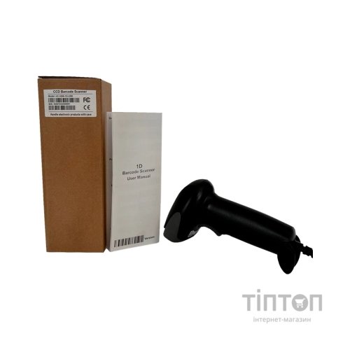 Сканер штрих-коду ІКС ІКС-3206 CCD/1D, USB, black (ІКС-3206-1D-USB)