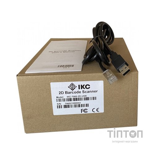 Сканер штрих-коду ІКС ІКС-7060/2D USB, BLACK (IKC-7060-2D-USB)