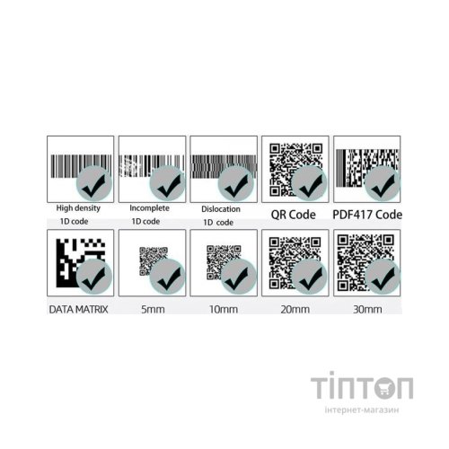 Сканер штрих-коду UKRMARK EV-B208 2D, Bluetooth, USB (900503)