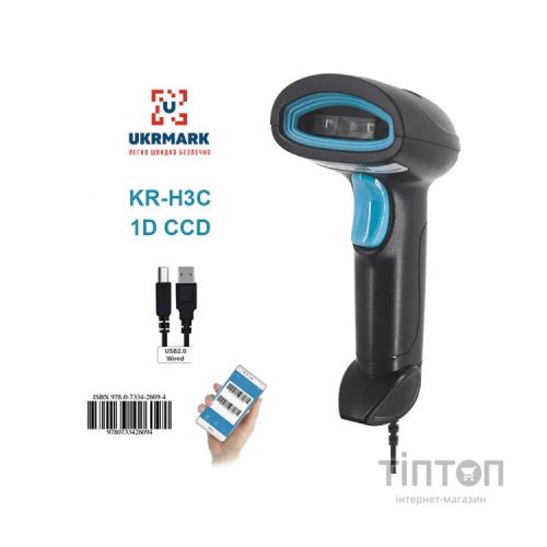 Сканер штрих-коду UKRMARK KR-H3C USB (900828)