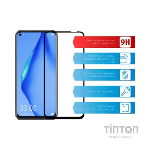 Скло захисне ACCLAB Full Glue Huawei P40 Lite (1283126508264)