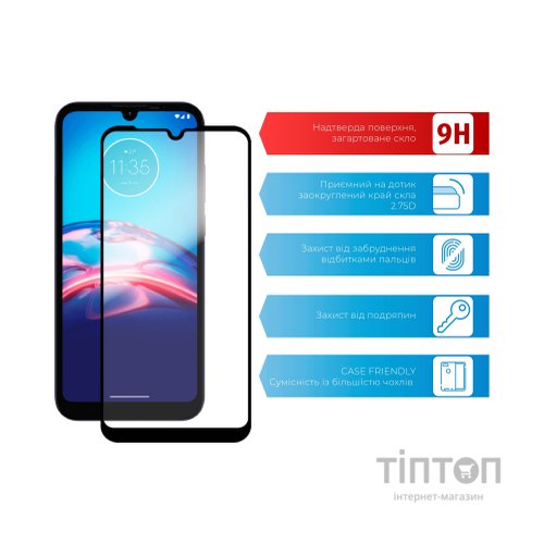 Скло захисне ACCLAB Full Glue MOTO E6i (1283126514685)