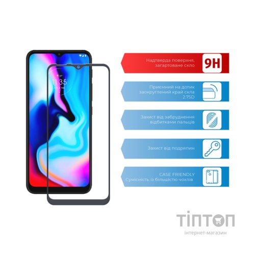 Скло захисне ACCLAB Full Glue MOTO E7 Power (1283126514395)