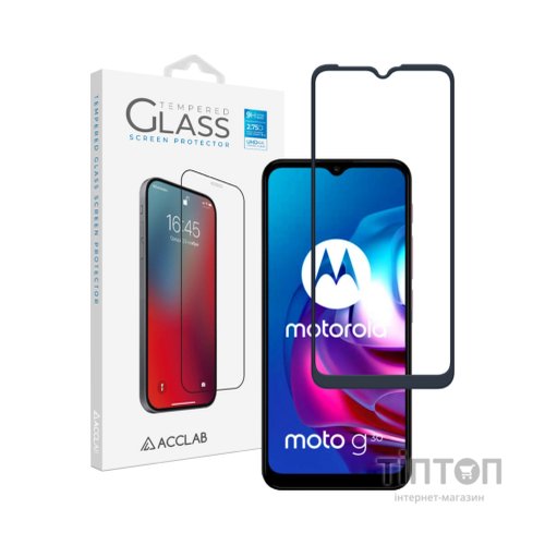 Скло захисне ACCLAB Full Glue MOTO G10/G30 (1283126514371)