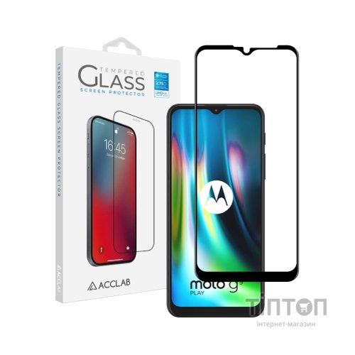 Скло захисне ACCLAB Full Glue MOTO G9 Play (1283126509032)