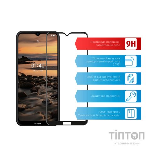 Скло захисне ACCLAB Full Glue Nokia 1.4 (1283126511790)