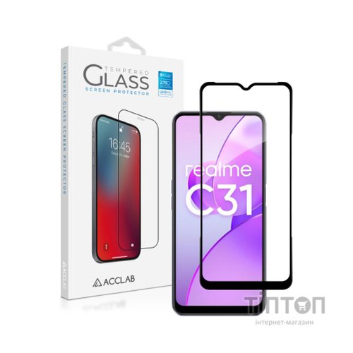 Скло захисне ACCLAB Full Glue Realme C31 (1283126540721)