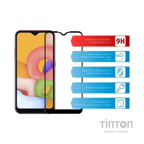 Скло захисне ACCLAB Full Glue Samsung A01 (1283126508493)