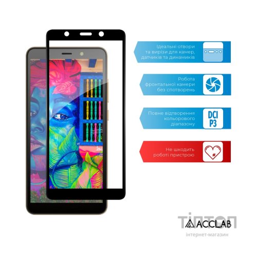 Скло захисне ACCLAB Full Glue Tecno Pop 3 (1283126518362)