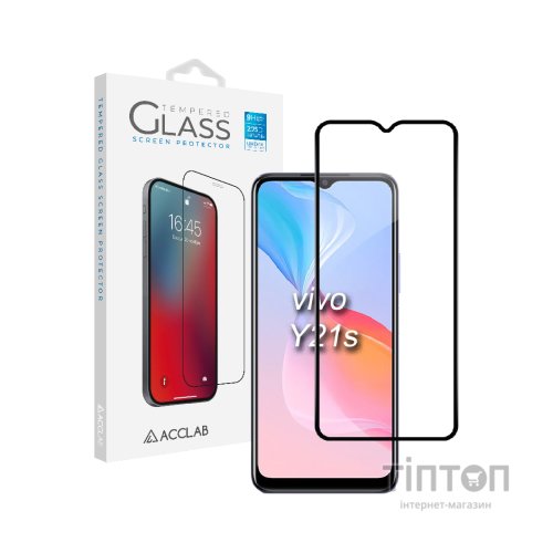 Скло захисне ACCLAB Full Glue VIVO Y21S (1283126526985)