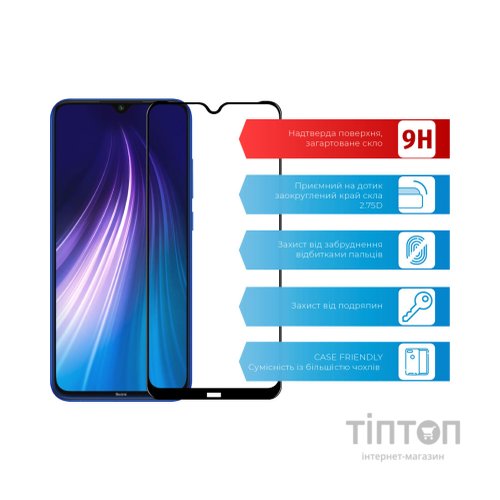 Скло захисне ACCLAB Full Glue Xiaomi Redmi Note 8 (1283126508752)