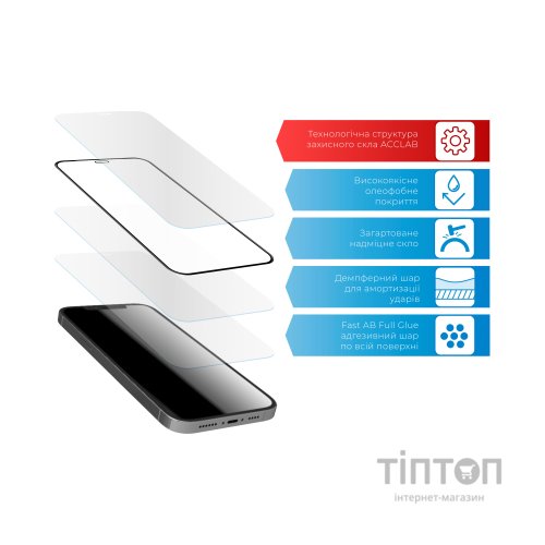 Скло захисне ACCLAB Full Glue ZTE Blade L8 (1283126508899)