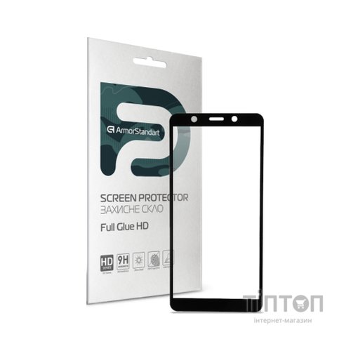 Скло захисне Armorstandart Full Glue HD TECNO POP 3 (BB2) Black (ARM65098)
