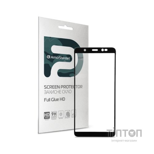 Скло захисне Armorstandart Full Glue HD TECNO POP 4 (BС2) Black (ARM65103)