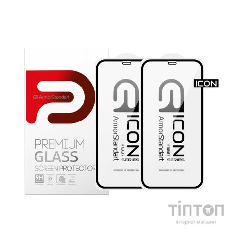 Скло захисне Armorstandart Icon 3D iPhone 12 mini Black 2pcs (ARM59889)