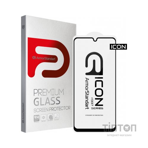 Скло захисне Armorstandart Icon Samsung A22 4G Black (ARM59305)