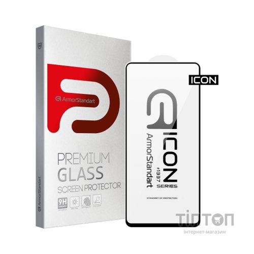 Скло захисне Armorstandart Icon Xiaomi 12T / 12T Pro / Poco X5 Pro 5G Black (ARM62810)