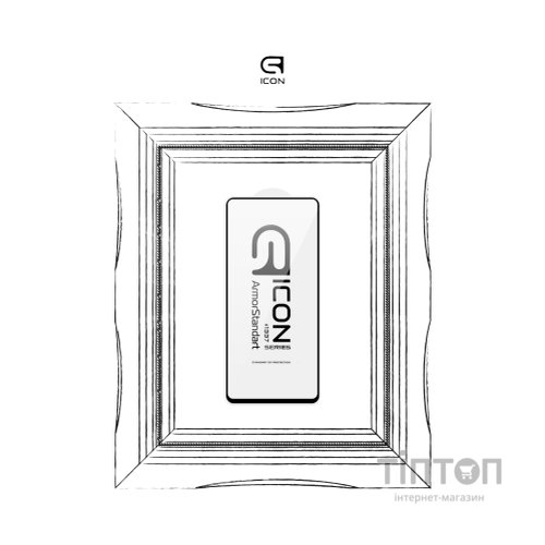 Скло захисне Armorstandart Icon Xiaomi Redmi Note 12 Pro 4G Black (ARM72596)