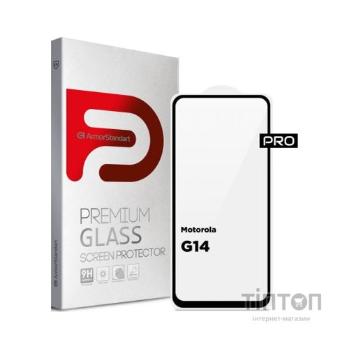 Скло захисне Armorstandart Pro Motorola G14 Black (ARM70465)