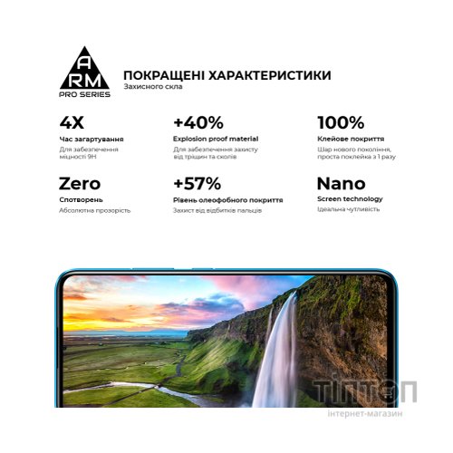 Скло захисне Armorstandart Pro Realme C11 2021 Black (ARM59274)