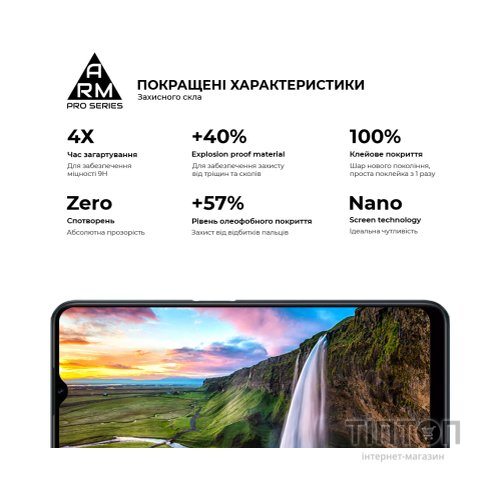 Скло захисне Armorstandart Pro Realme C30/C30s/C33 Black (ARM64728)