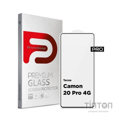 Скло захисне Armorstandart Pro Tecno Camon 20 Pro 4G Black (ARM68940)