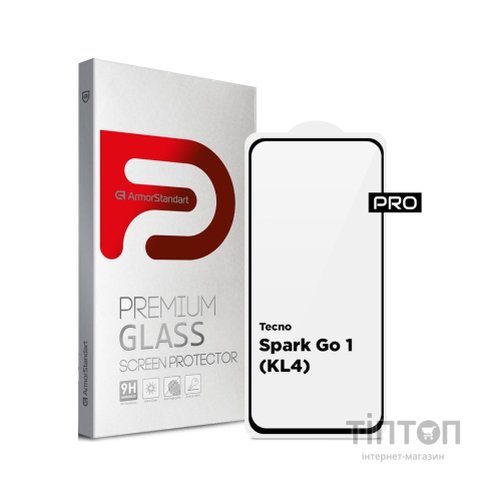 Скло захисне Armorstandart Pro Tecno Spark Go 1 (KL4) Black (ARM81172)