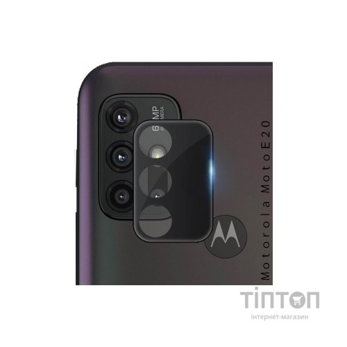 Скло захисне BeCover for camera Motorola Moto E20 Black (707033) (707033)