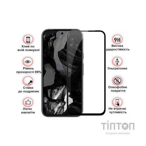 Скло захисне BeCover Google Pixel 8a Black (711663)
