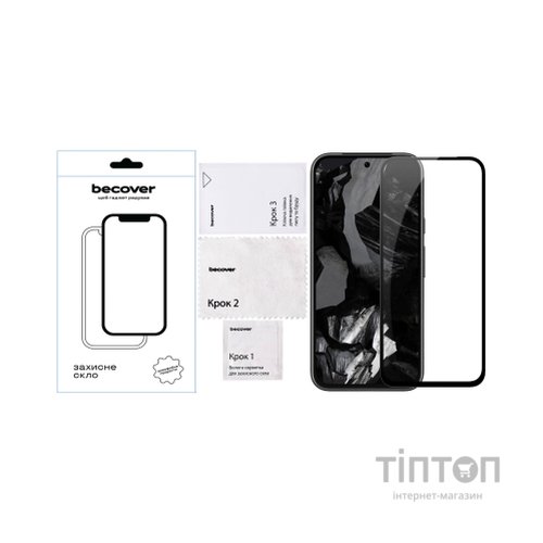 Скло захисне BeCover Google Pixel 8a Black (711663)