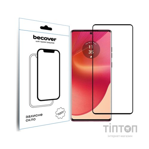 Скло захисне BeCover Motorola Edge 50 Fusion Black (712344)