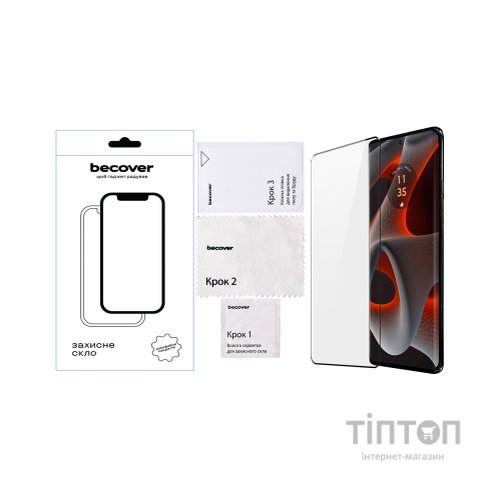 Скло захисне BeCover Motorola Edge 50 Pro Black (712346)