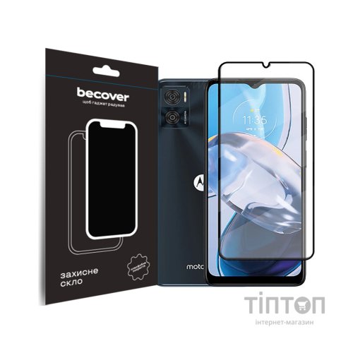 Скло захисне BeCover Motorola Moto E22/E22i Black (709731)