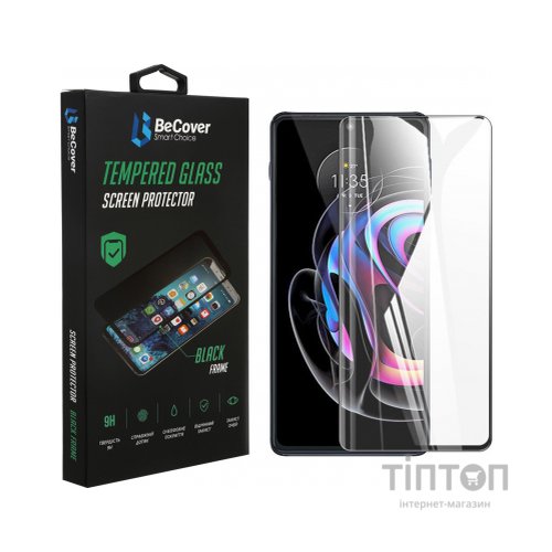 Скло захисне BeCover Motorola Moto Edge 20 Lite Black (706898)