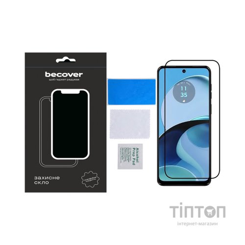 Скло захисне BeCover Motorola Moto G14 Black (709935)