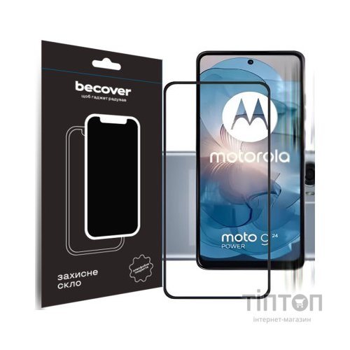 Скло захисне BeCover Motorola Moto G24/G24 Power Black (710716)