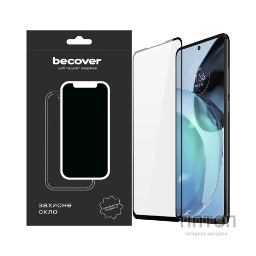 Скло захисне BeCover Motorola Moto G72 Black (709245)