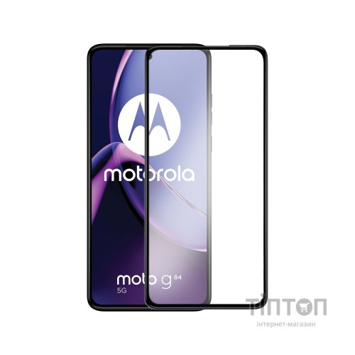 Скло захисне BeCover Motorola Moto G84 Black (710108)