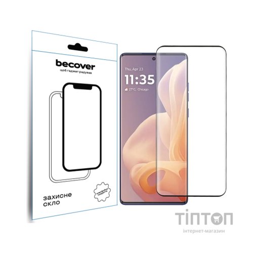 Скло захисне BeCover Motorola Moto G85 Black (712350)