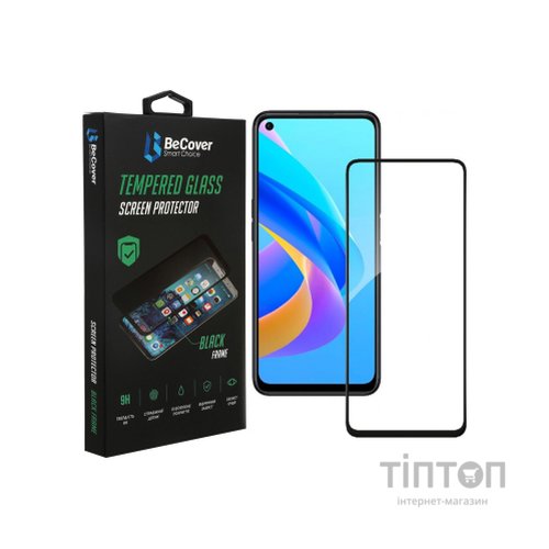 Скло захисне BeCover Oppo A76 Black (707604)
