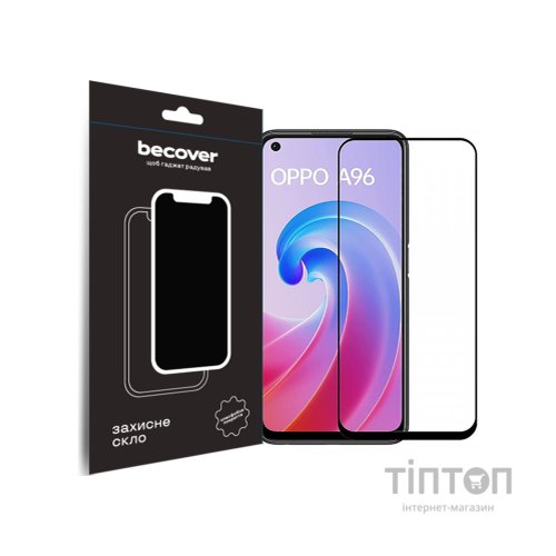 Скло захисне BeCover Oppo A96 Black (709770)