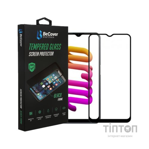 Скло захисне BeCover Realme C30/C30s/C33 Black (708568)