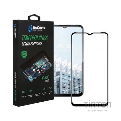 Скло захисне BeCover Tecno Pop 6 Pro (BE8) Black (708556)