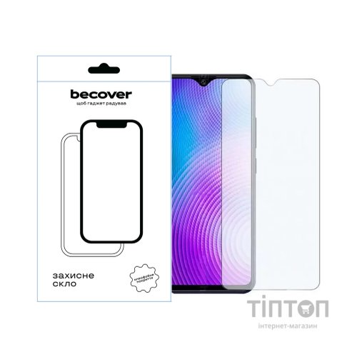 Скло захисне BeCover Tecno Pop 7 (BF6) 3D Crystal Clear Glass (709265)